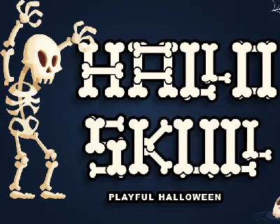 Hallo Skull - personal use font