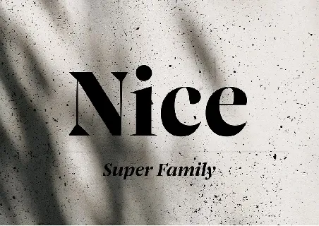 Nice Family font