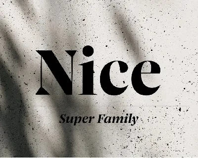 Nice Family font