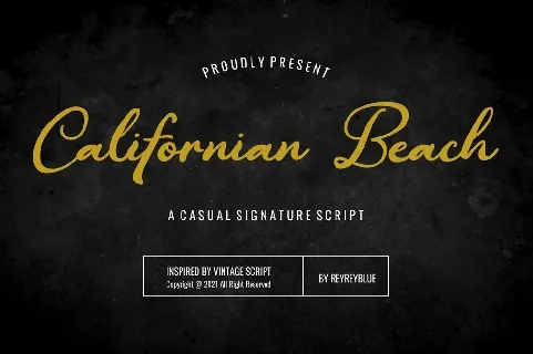 Californian Beach font