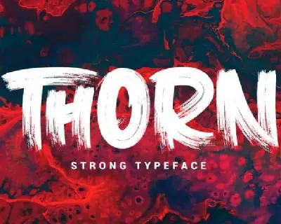 Thorn Brush font