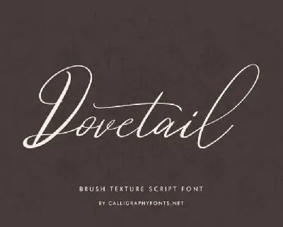 Dovetail Luxurious Calligraphy Script font