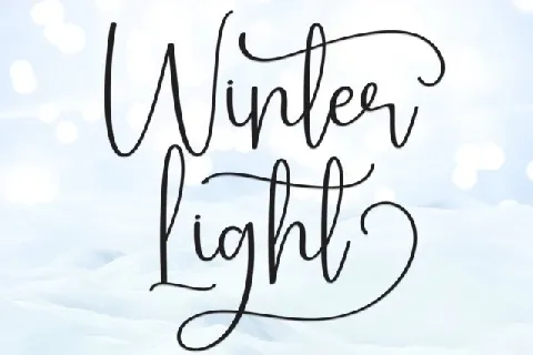 Winter Light Script font