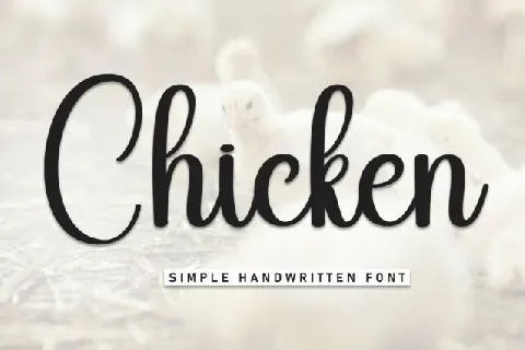 Chicken Script font