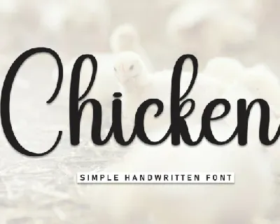 Chicken Script font