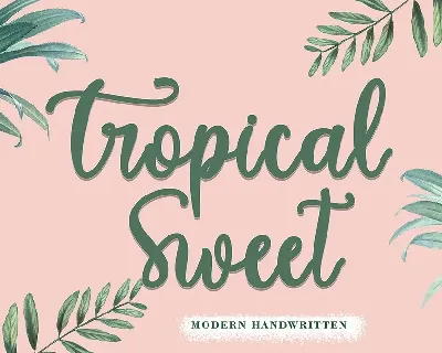 Tropical Sweet font