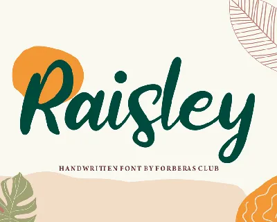 Raisley font