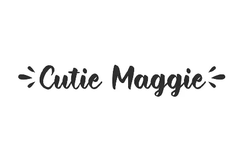 Cutie Maggie font