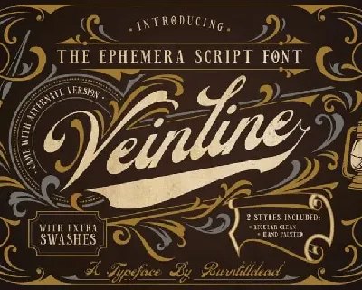 Veinline Script font