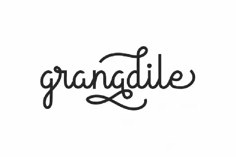 Granadile Handwriting font