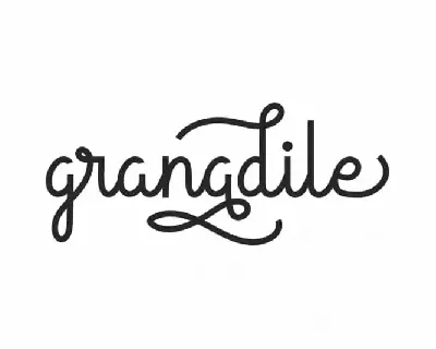 Granadile Handwriting font