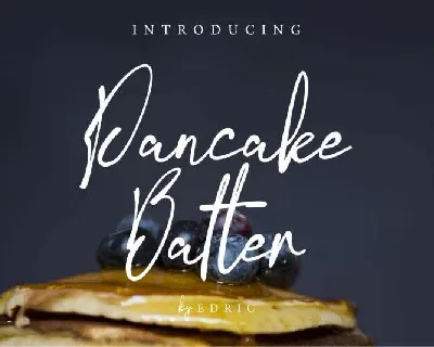 Pancake Batter Script font