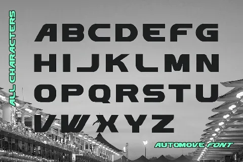 Automove font