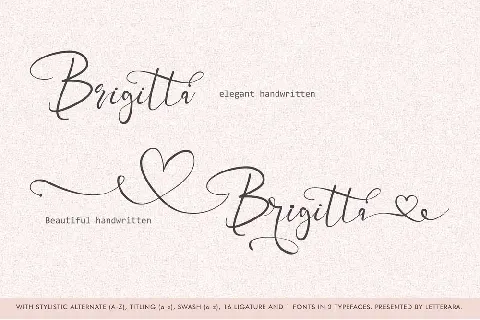 Brigitta font