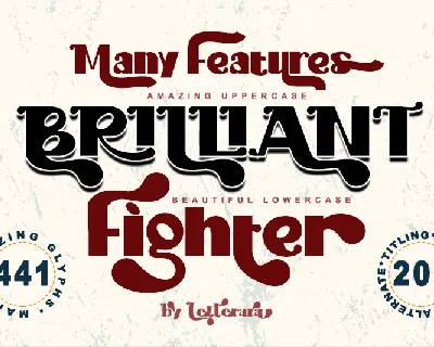 Brilliant Fighter - Personal us font