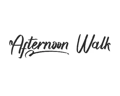 Afternoon Walk Demo font