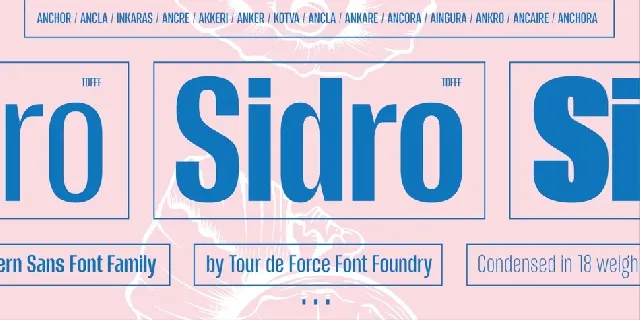 Sidro Family font