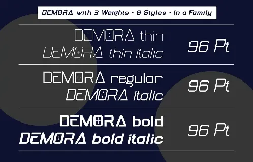 DEMORA font