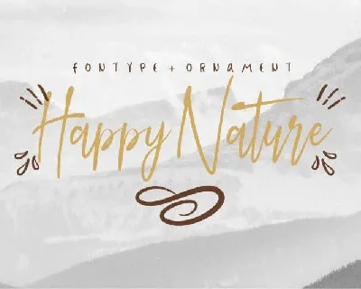 Happy Nature Script font