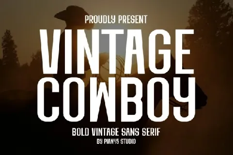 Vintage Cowboy font