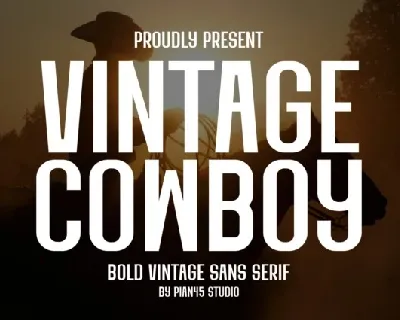 Vintage Cowboy font