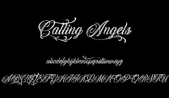 Calling Angels font