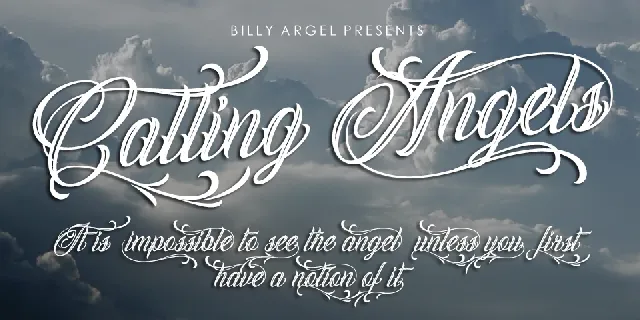 Calling Angels font