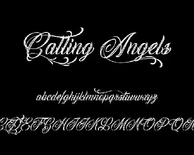 Calling Angels font