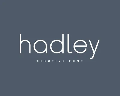 Hadley font