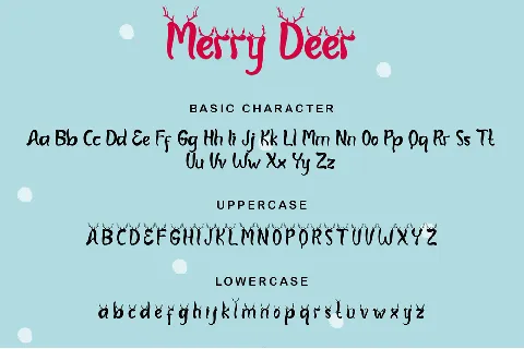 Merry Deer font