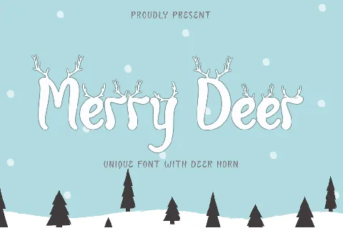 Merry Deer font