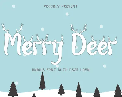 Merry Deer font