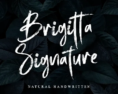 Brigitta Signature - Personal u font
