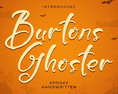 Burtons Ghoster font