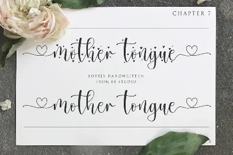 Mother Tongue font