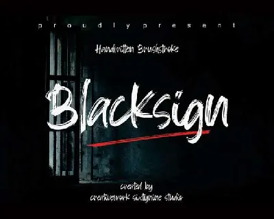 Blacksign font