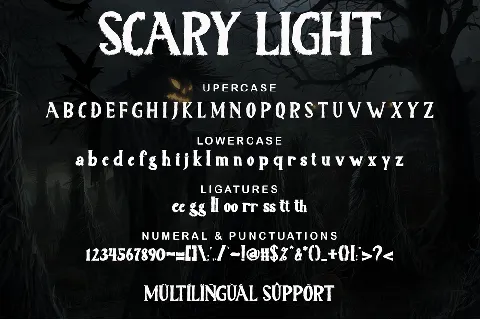 Scary Light font