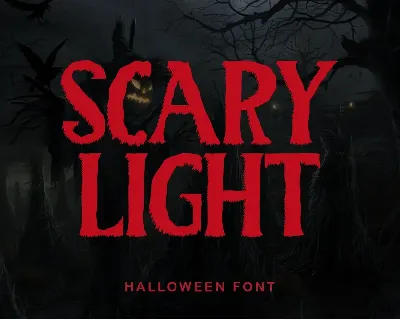 Scary Light font