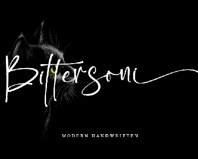 Bittersoni - Personal Use font