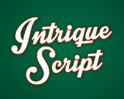 Intrique Script Personal Use font