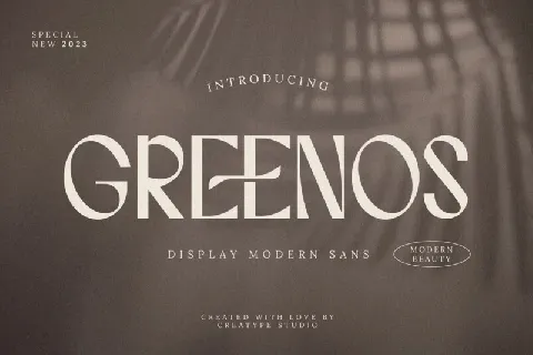 Greenos font