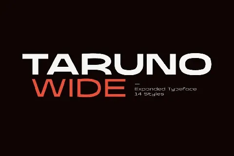 Taruno Wide Family font