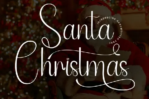 Santa Christmas Script Typeface font