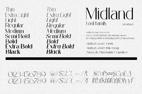 Midland font