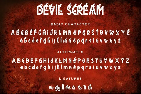 Devil Scream font