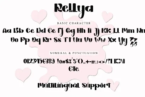 Rellya - PERSONAL USE font
