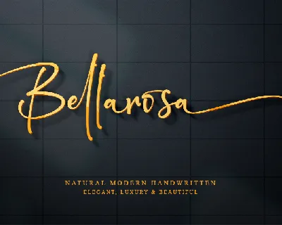 Bellarosa - Personal use font