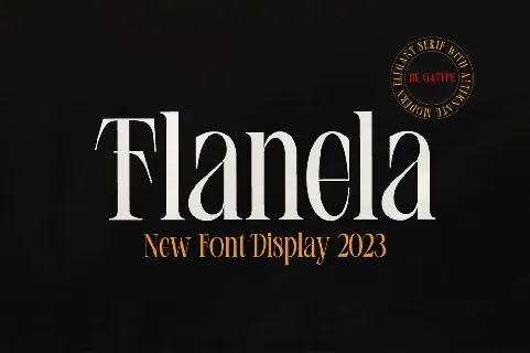 Flanela font