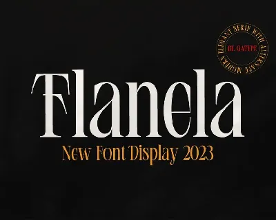 Flanela font