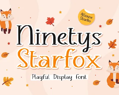 Ninetys Starfox font